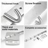 Настенные крючки из нержавеющей стали для подвешивания настенного ключа, держателя для полотенец, крючка для одежды, вешалки для сумки