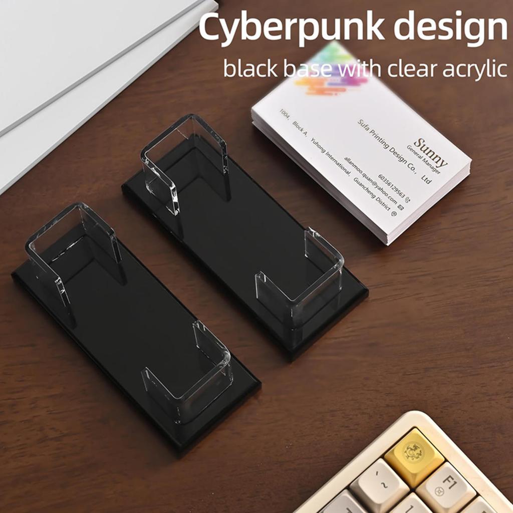 Transparent Lightsaber Display Stand Desktop Acrylic Decorative Rectangular Holder Business Card Storage Rack