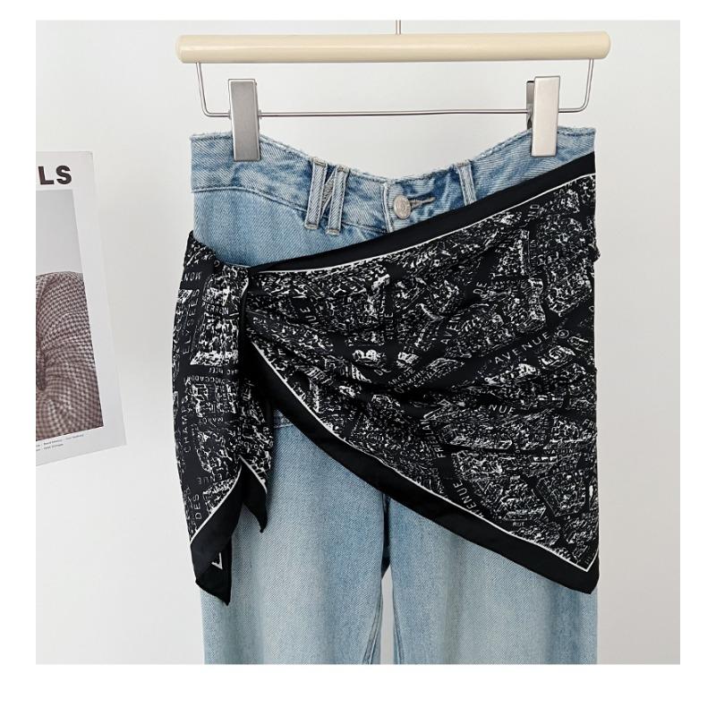 Women Fashion Multifunctional Thin Triangular Scarf Sun Protection Decorative Neck Shawl