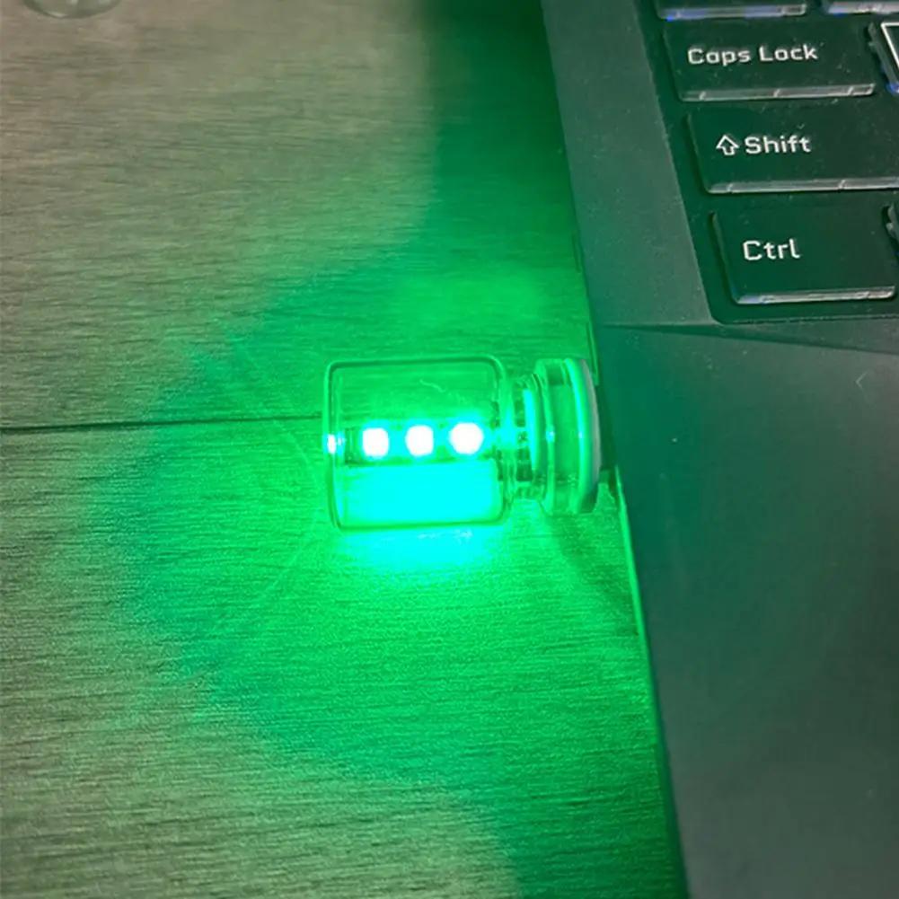 Автомобильный ночник 5 В светодиодная лампа накаливания портативное освещение вилка спальня интерьер автомобиля атмосферные лампы Play USB декоративная лампа O6C2