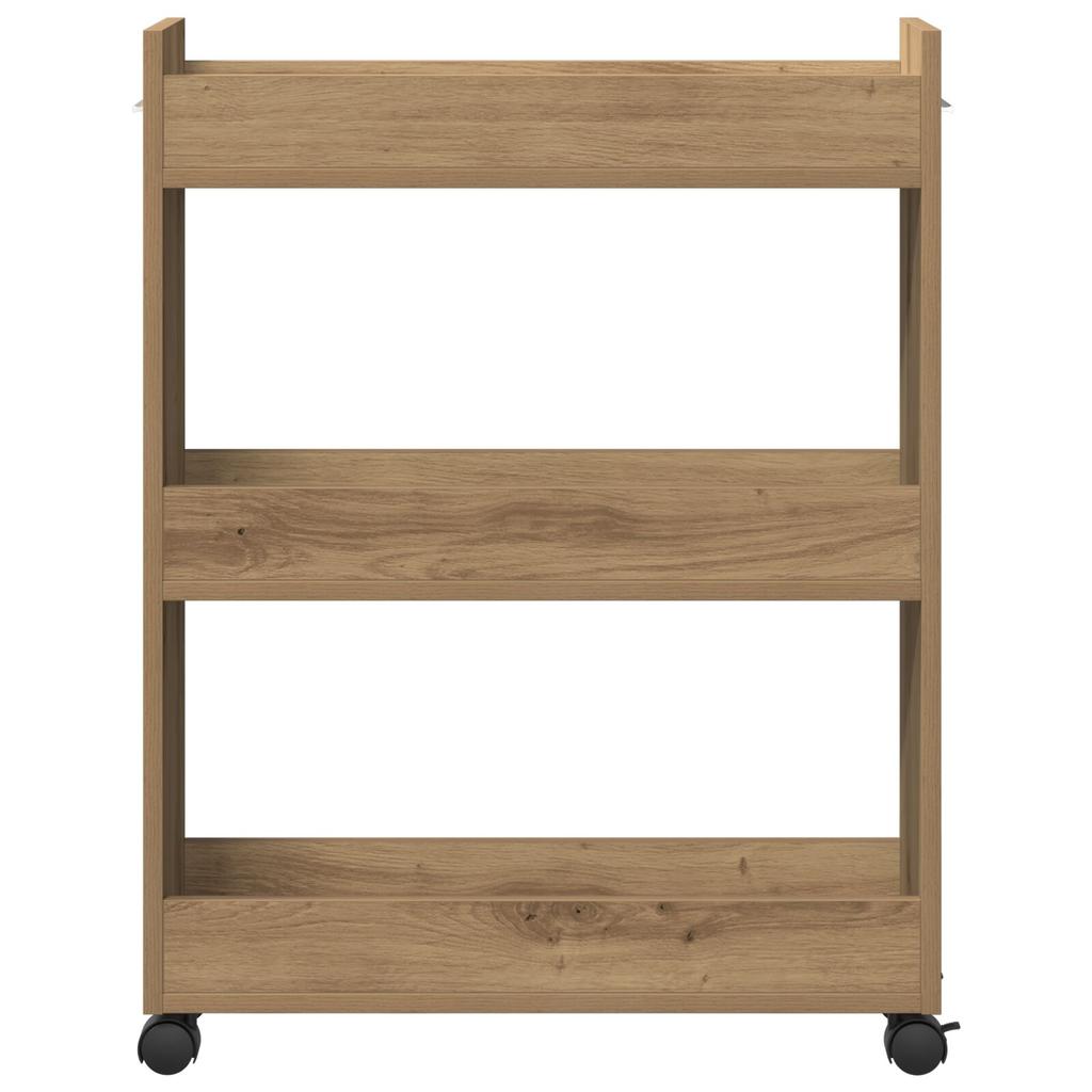 vidaXL Rollschrank Artisan Eiche 60x22x79 Cm Holzwerkstoff