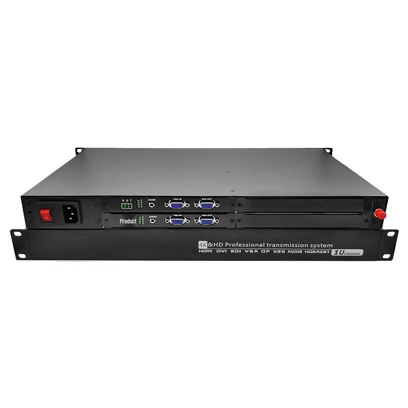 Yeren 2-канальный оптоволоконный удлинитель VGA с аудио и RS232
