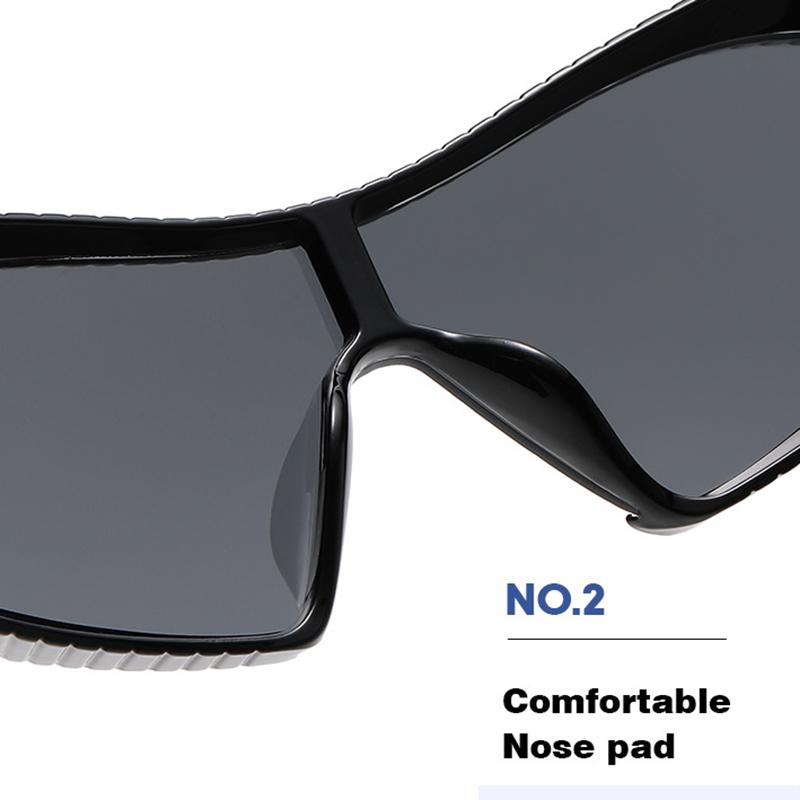 Солнцезащитные очки Future для женщин, винтажные, большая оправа, цельные, солнцезащитные очки Y2K, женские, для спорта на открытом воздухе, очки UV400