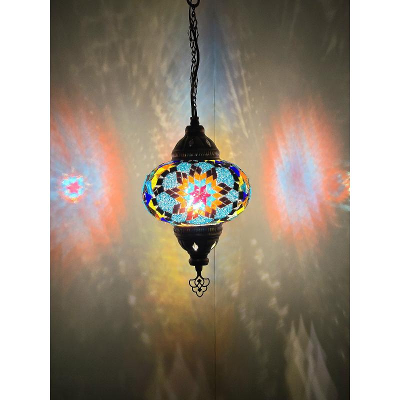 Абажур ручной работы Турецкая марокканская красочная мозаика из стекла Античная лампа Мозаичная лампа Османская аутентичная люстра Старинная лампа Ночная лампа,