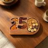 Scratch-resistant Serving Tray Wooden Charcuterie Tray, 250th Anniversary Patriotic Platter USA Plate for Cheese Salami Snacks, Durable Kitchen Decor