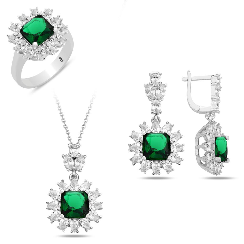 Handcrafted 925 Sterling Silver Zultanite Jewelry Set - Color Changing Cushion Cut Stone, Special for Women - Unique New Year Gift Idea for Her