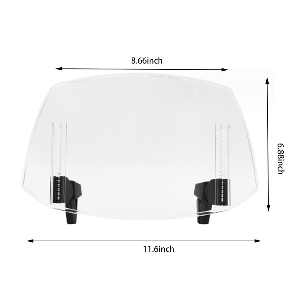 Adjustable Clip-on Windshield Universal for Most Motorcycle Dirt Bikes with Windshield