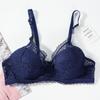 Женский бюстгальтер большого размера с кружевными тонкими хлопковыми чашками, дышащее удобное нижнее белье на косточках