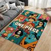 "One Piece Anime Character Carpet" suitable as a non-slip mat for the living room or bedroom sofa