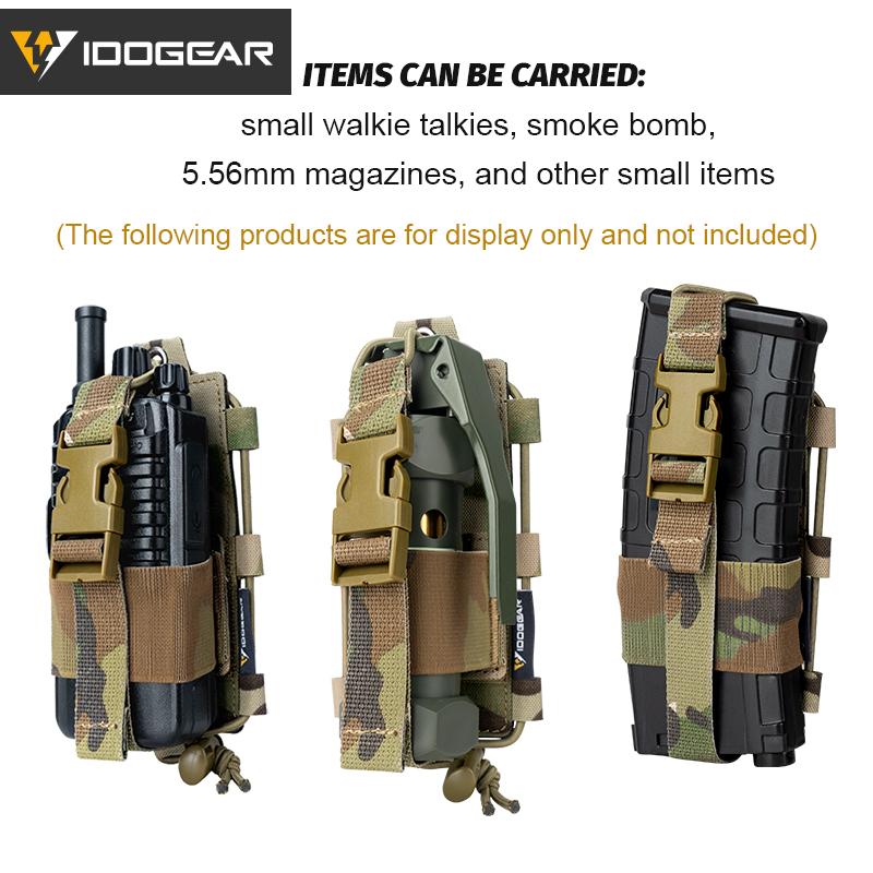 IDOGEAR Tactical Radio Pouch Gridlok BAOFENG/POFUNG UV5R UV82 Talkie Walkie MOLLE Radio Pouch 35110