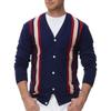 Spring And  Men's Long Sleeve Sweater Striped Business Sweater