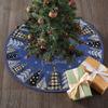 Christmas Tree Skirt Soldier Xmas Tree Pattern Decorative Tree Cover Cozy Tree Skirt Christmas Festival Accessory