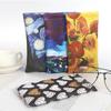 1PC Oil Painting Anti Pressure Storage Bag Portable Glasses Case Box Eyewear Protector Storage Bag Sunglasses Box Floral Print