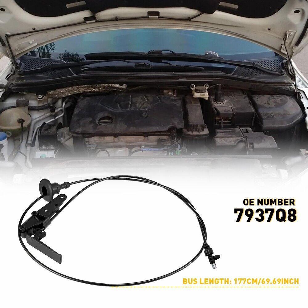 1PC For Peugeot Partner Citroen Berlingo 2008-2019 7937Q8 New Front Bonnet Release Cable With Latch Car Engines Accessories