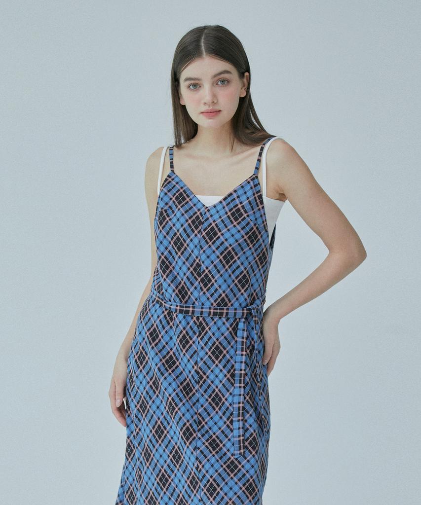 PINBLACK Check Sleeveless Dress
