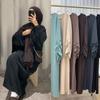 Saudiya Arabistoni Musulmon Ayollar Kamtarona Libos Hayit Dubay Oddiy Abaya Islomiy Bayram Partiyasi Bir Rangli Turkiya Ipli Manjetlar Uzun Kiyimlar