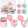 Portable Storage Tank Mode Holder Rice Flour Grids Seal Container Baby Clothes Complementary Food Container For Mode Milk Powder Mode Dispenser Box
