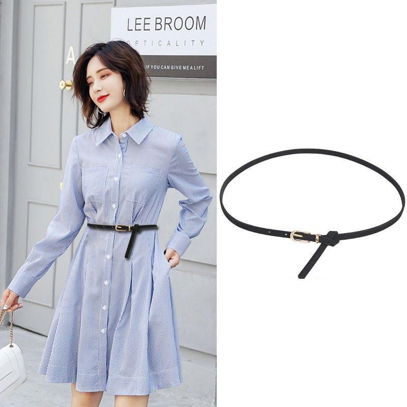 Trendy Black Casual Dress Belt For Women With Comfortable Fit Crafted From Soft Pu For Versatile Use