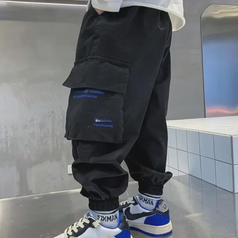 Комбинезоны для мальчиков в корейском стиле на весну/осень: Свободный повседневный крой 2024 года для детей