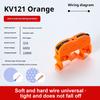 10Pcs KV121 Push-in Quick Terminal Block Din Rail Connector Universal Compact Fast Electrical