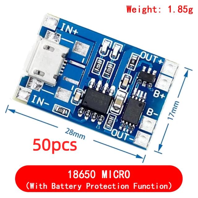 TP4056 5V 1A Type-c USB Плата зарядки литиевых аккумуляторов 18650 Зарядный модуль с защитой Двойные функции