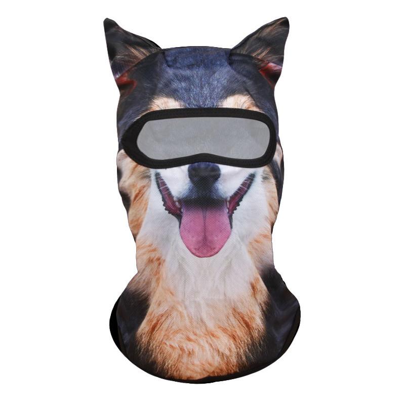 Маска Красной Шапочки для мужчин и женщин, смешная с ушками, милый 3D-узор, для активного отдыха, с животным принтом, для Хэллоуин-вечеринок