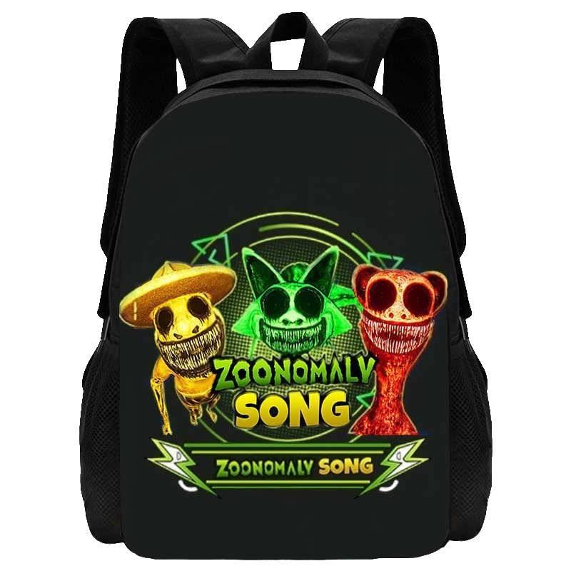 Cute Zoonomaly School Backpack With Fun Prints For Boys And Girls 15 Inch