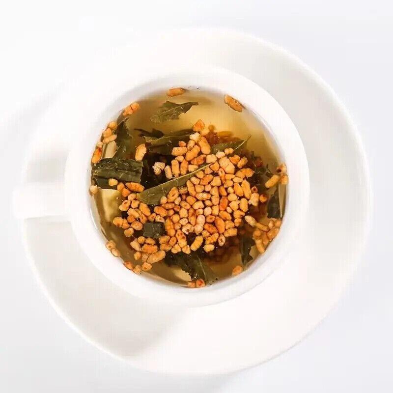 Зеленый чай Генмайча ранней весной. Полезный чай премиум-класса с жареным коричневым рисом Сенча.