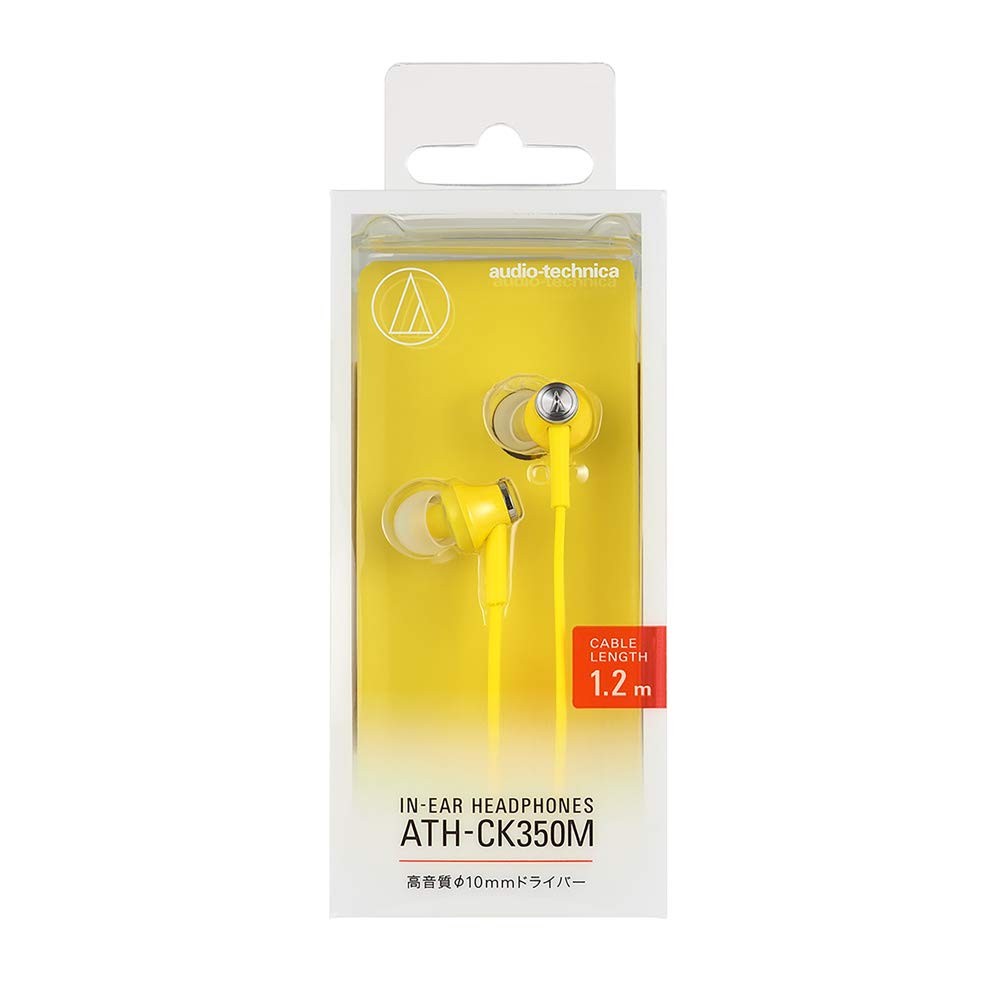 Наушники Audio Technica Canal желтые YL ATH-CK350M