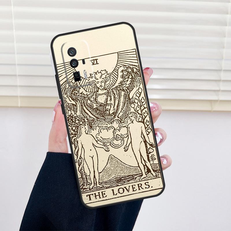 Чехол-обложка для Xiaomi 15 14 13 Ultra 11T 12T 13T 14T Pro POCO X7 Pro X3 X5 X6 M6 F5 F6 Pro с изображением Таро Астрология Солнце Луна Влюбленные