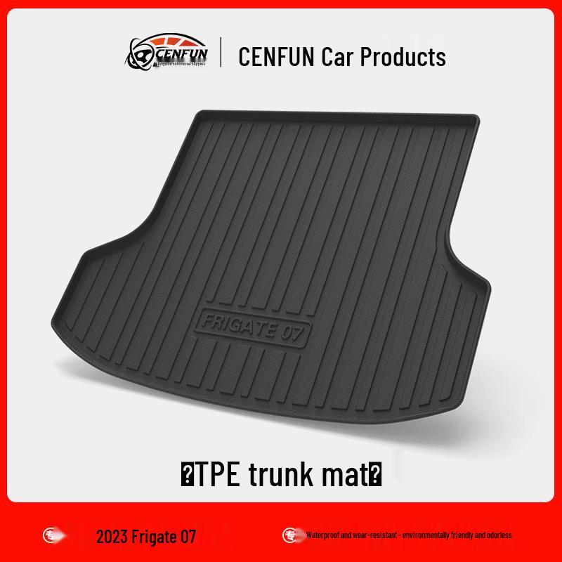 2023 BYD Frigate 07 Trunk Mat: Eco-Friendly, Waterproof, Wear-Resistant TPE Tail Box Protector