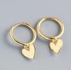 Серьги-кольца Foxanry LOVE Heart для женщин, пар, модные элегантные свадебные украшения для невесты, подарки