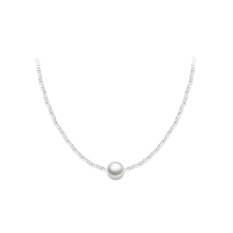 Light Luxury Broken Pearl Necklace Women's Fashion Temperament Collarbone Chain Irregular Design Item Jewelry