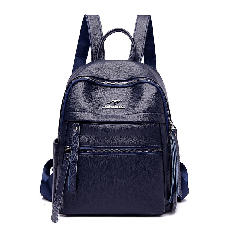 Роскошный кожаный женский рюкзак большой вместимости, женские дорожные брендовые школьные сумки, сумки для девочек