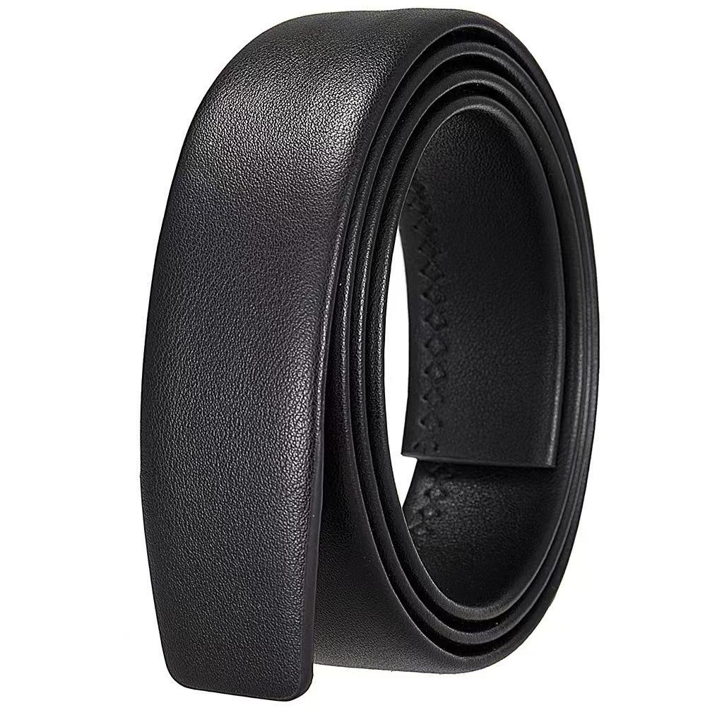 Hot Selling 3.5 Belt for Men: Buckleless Genuine Cowhide Automatic Belt with Customizable LOGO
