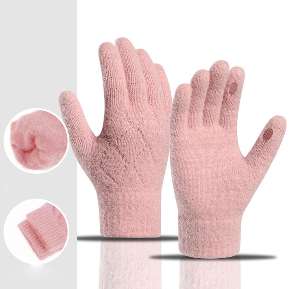 Warm Touch Screen Gloves Knitted Driving Mittens New Winter Gloves Women Men