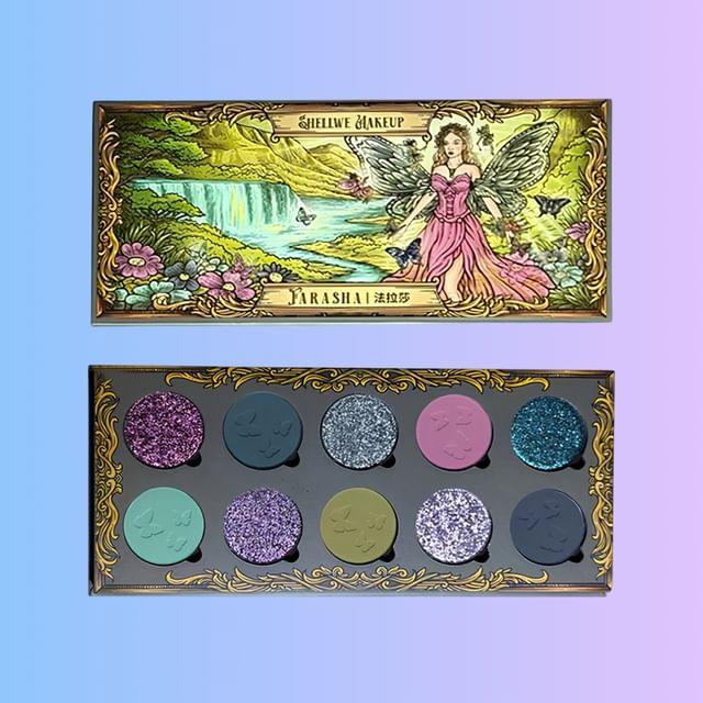 SHELLWE MAKEUP - Палитра теней для век Хамелеон 'Бабочка-Фея Фараша'