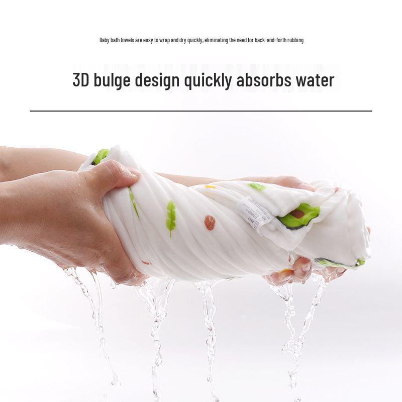 Супермягкое шестислойное хлопковое детское банное полотенце и пеленка