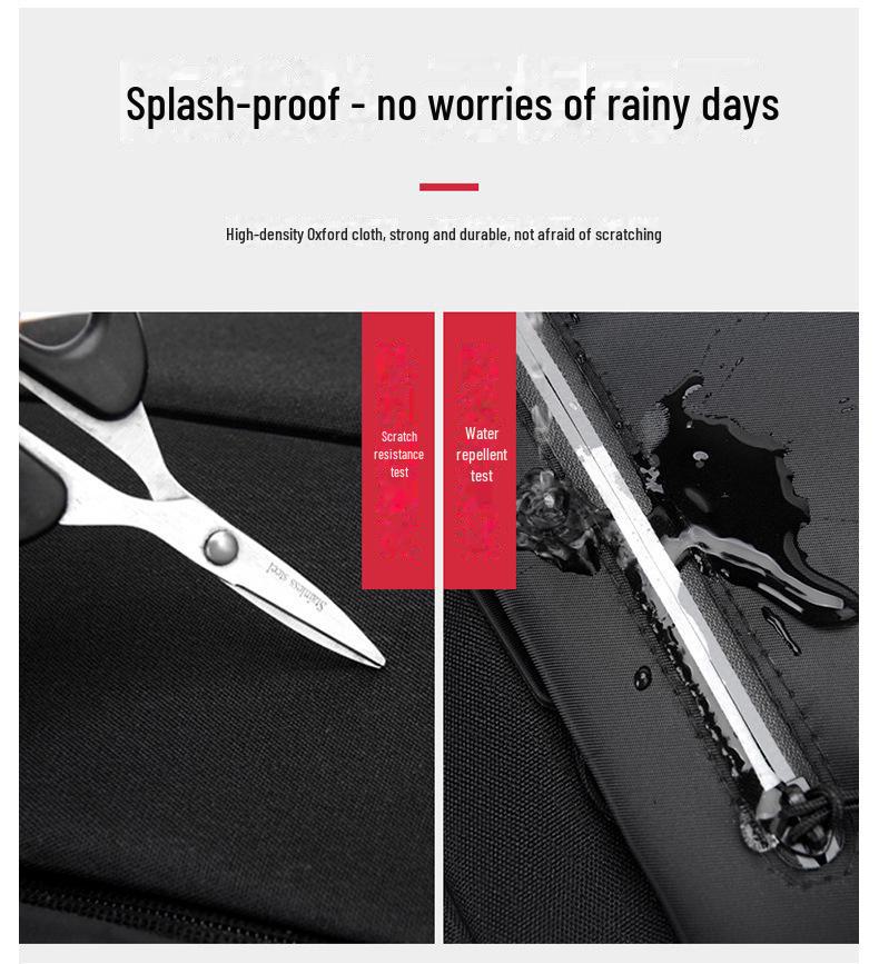 Мужской водонепроницаемый деловой и дорожный рюкзак высокого класса с большой вместимостью