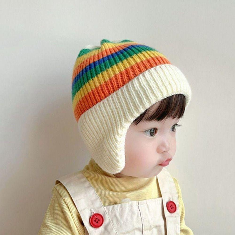 Knitted Knitted Hat Autumn Winter Pullover Hat New Beanie Cap