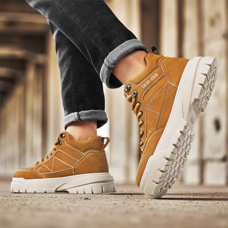 New Fashion Autumn And Winter Men's Low Top Martin Boots Students Male Boys Trending Soft Sole Work Shoes Labor Protection Martin Sneakers