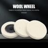 2Pcs 2 Inch Dedicated Wool Polishing Pad Good Performance Easy To Use Long Service Life Reliable Buffing Wheel Power Tools