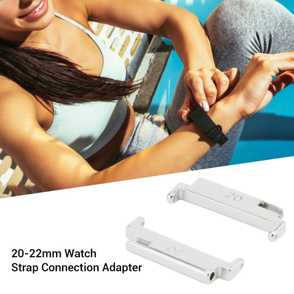 1 Pair 20 To 22mm Watch Strap Connector Black Color Band Connection Adapter  Damaged Connectors