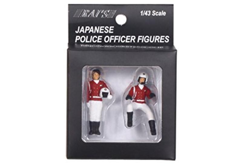 Hiko Seven Police Officer Traffic Enforcement Female Officer Completed RAI'S 1/43 Figure, Motorcycle, (2-type set),