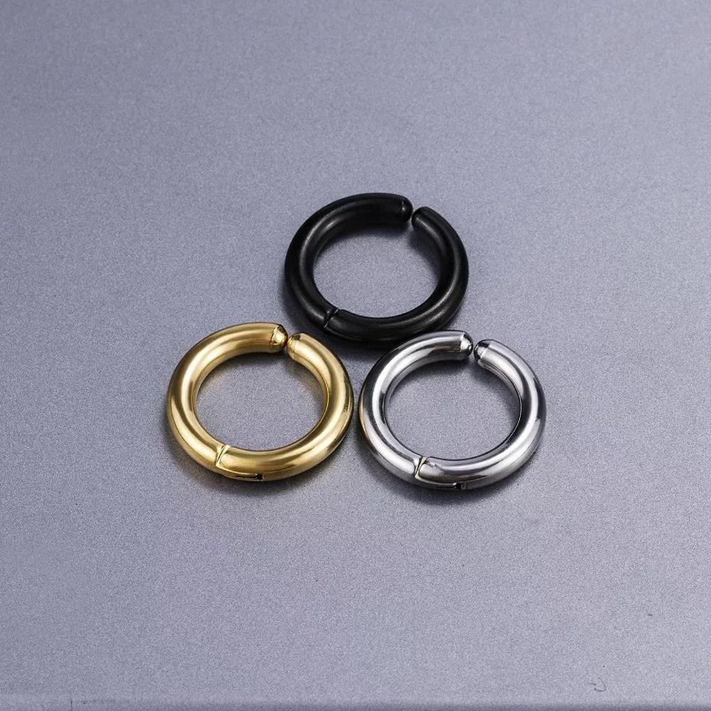 Дизайн Вечеринка Титановая сталь Женские клипсы для ушей Мужские клипсы Серьги Корейские каффы Серьги-кольца