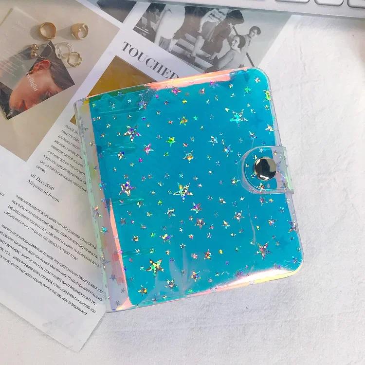 Фотоальбом на 100/200 карманов, 3/5 дюйма, лазерный фотоальбом, держатель для визиток, держатель для фотокарточек в виде звезды, мини-альбом Instax