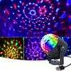 1pc RGB Disco Ball Light with Remote,Voice-Controlled,7-Modes,USB Powered,Rotate Color-Changing LED for Home,Parties,Karaoke
