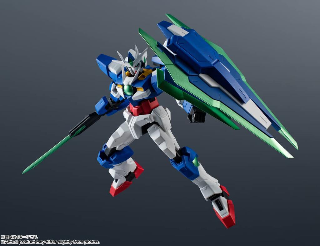 TAMASHII NATIONS GUNDAM UNIVERSE версия фильма Мобильный костюм Гандам OO 150 мм окрашенная подвижная фигурка GNT-0000 QAN[T] Приблизительно. ПВХ и АБС