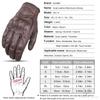 SUOMY Genuine Leather Motorcycle Riding Gloves With Touchscreen Fingers Breathable Perforated Design Men Women
