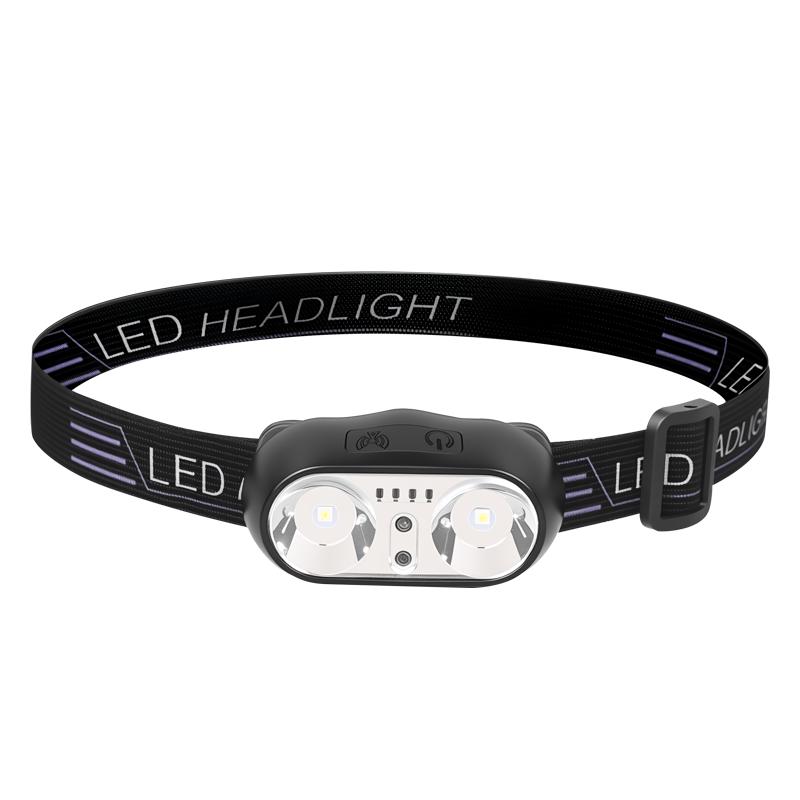 USB Rechargeable LED Sensor Headlamp COB Headlight Head Torch Work Light Waterproof Headlamp for Fishing Camping Lantern